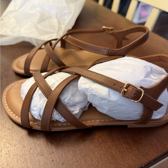 Torrid Cognac Gladiator Sandals - Picture 1 of 3